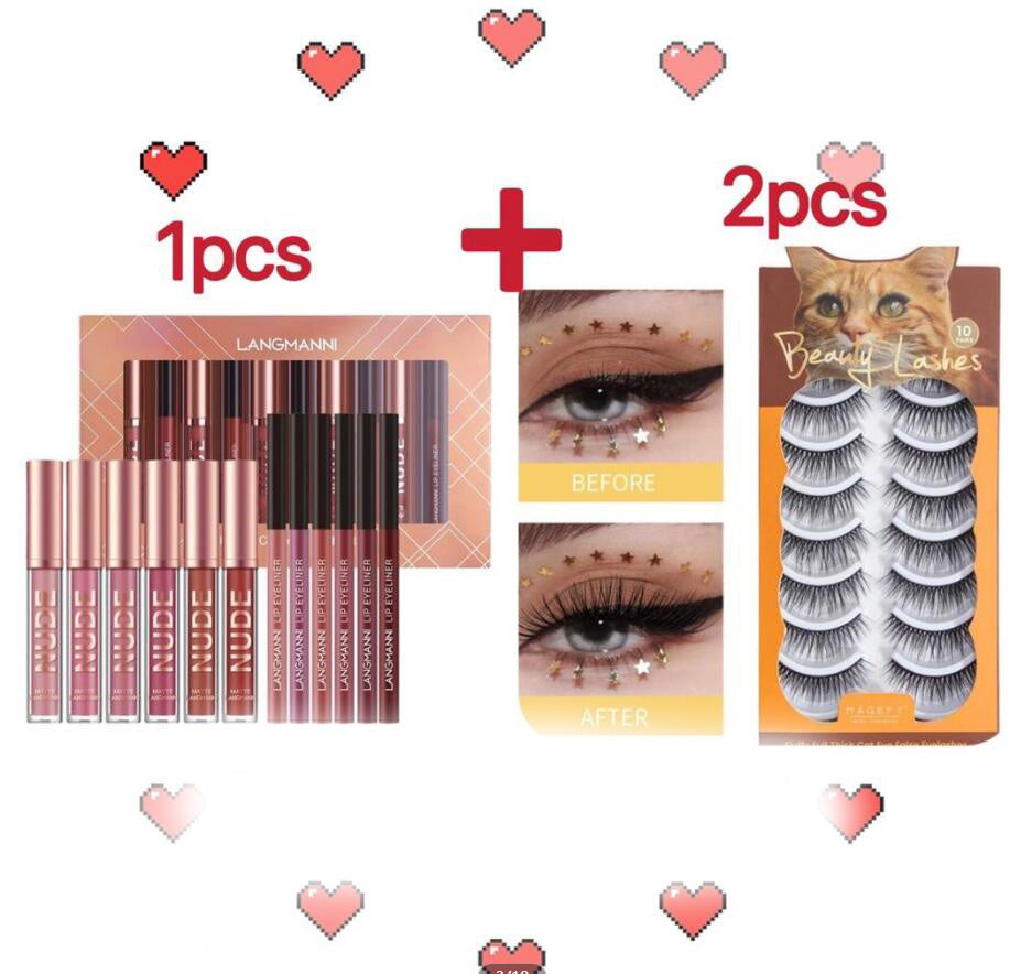 Lip Liner And Lipstick Makeup 12 Pcs Set