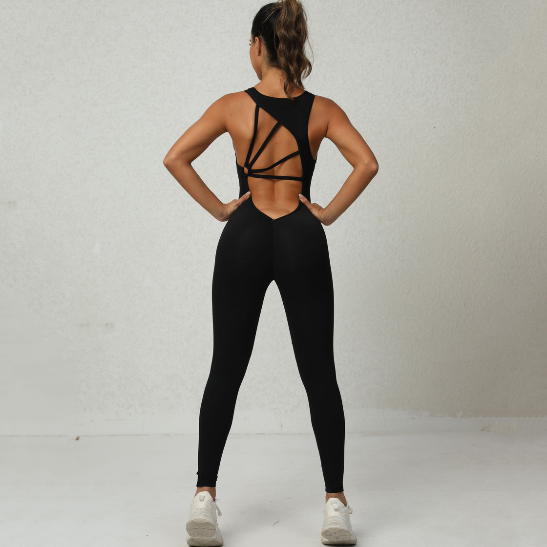 Yoga Jumpsuit V-shaped Tights Pants